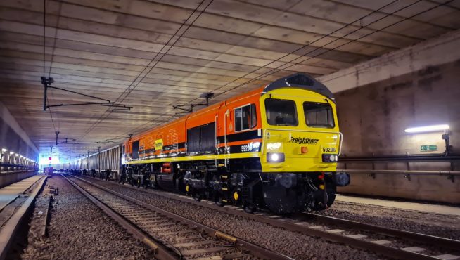 Freightliner continues to haul vital construction materials for Mendip Rail
